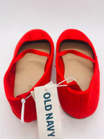 Old Navy NWT Red Ballet Flat SHoes Girls 11