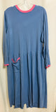 Arlene Packwood ( LT WEAR - LOOSE THREADS ) Blue Snap Back House Gown Ladies XL