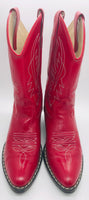 Old West LT SCUFFS Red Leather Boots Girls 2.0 - D