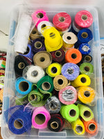 14 Gallon Tote FULL of Crafting Ribbon & Tulle Lots of Wreath Making Supplies!