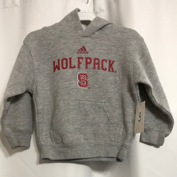 Adidas (LT STAINING) Gray "Wolfpack" Hoodie Boys 3