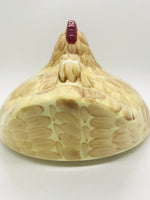 Ceramic Rooster Decroative Dish Cover/Lid SO CUTE! 12" Oval WITH HANDLE!