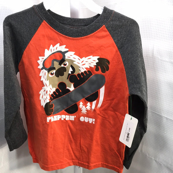 Garanimals Orange "Flipping Out" Shirt Boys 4T