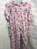 Max Studios 2pc Pink and Purple Floral Pajama Set Ladies S