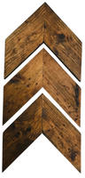 3 pc Wood Chevron Wall Art 20" x 9.5"