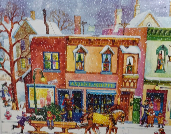 uncounted puzzle 1000 pc springbok christmas Village