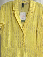 NWT! H&M Divided Dress Yellow with little black Dots Ladies L