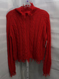 Poof Appearl Vibrant Red Sweater Juniors M