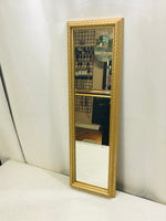 Narrow Rectangle Mirror with Gold Frame 25" x 8"