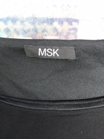 MSK Black Shirt With Silver Jewels Ladies L/XL