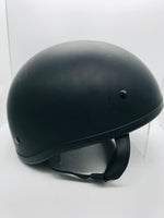 Skid Lid Black Skull Cap Helmet Adult L