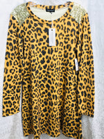 NWT! Simply Southern Animal Print Dress Ladies S