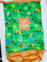 Girl Scouts Canvas Bag Green Koalas CLIMB WITH COURAGE