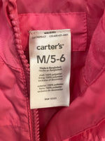 Carters Windbreaker Jacket Fiscia Pink Girls 5/6