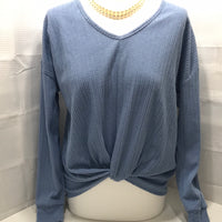 SO Light Blue Long Sleeve Shirt Ladies S