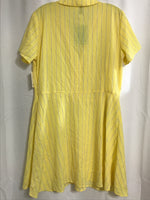 NWT! H&M Divided Dress Yellow with little black Dots Ladies L