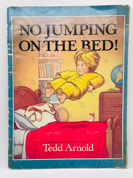 Vintage Book 1987 No Jumping on the Bed Large Soft Cover Book