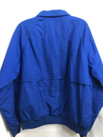 VINTAGE Eddie Bauer Bomber Style Jacket Royal Blue Plaid Liner Mens L