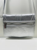 EUC Pouchee Crossbody Purse Silver SO CUTE!