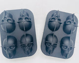 2 pc Skull Shaped Silicone Ice Molds