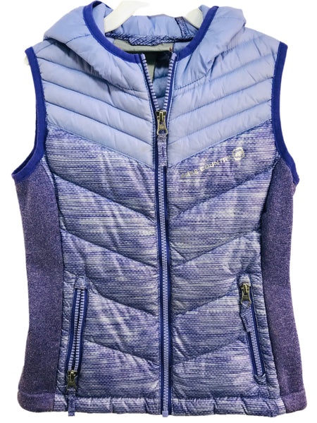 Free Country Girl Hooded Puffer Vest Hombre Purple Girls 5/6