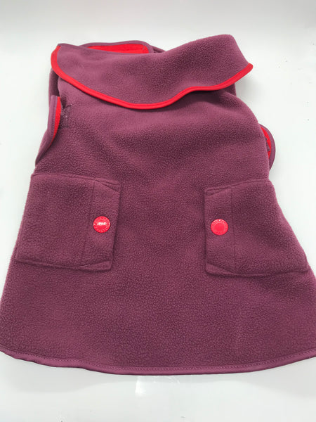 Martha Stewart Pets Plum Pet Jacket M