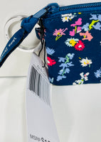 NEW! Vera Bradley Keychain Zip ID Case Blue Floral