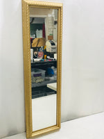 Narrow Rectangle Mirror with Gold Frame 25" x 8"