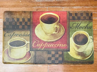 Mat/Rug/Standing Mat:Coffee Themed Memory Foam 30" x 18"