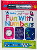 Fun with Numbers Write & Wipe Activity Book with Black Marker