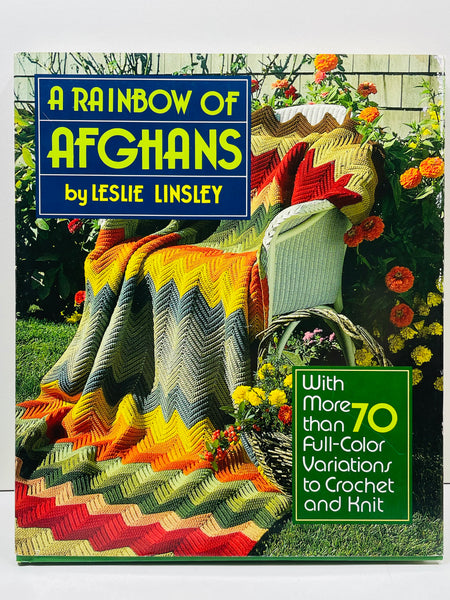 Crafting Book: A Rainbow of Afghans by Leslie Linsley