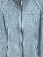 Columbia Dark Aqua Blue Fleece Jacket Ladies S