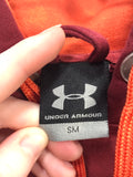 Under Armour Burgandy / Orange Hoodie Mens SM