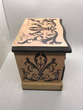 Tabletop 2 Drawer Jewelry / Trinket Box 8" x 5.5" x 8"