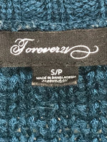 Forever 21 Dark Teal half Sleeve Cardigan Sweater Ladies SP