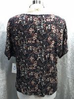 Daytrip Ladies Shirt Black Floral Ladies S