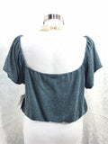 O'Neill NWT Dark Heather Teal Crop Top Juniors XL