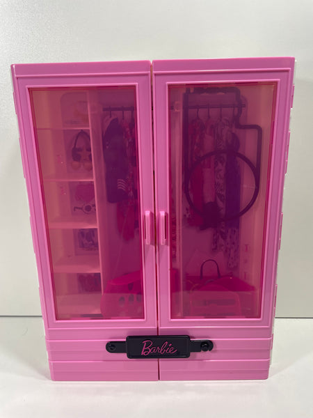 Barbie Fashionista Plastic Wardrobe Closet Pink White NO ACCS