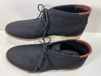 EUC Calvin Klein Blue Cushioned Alory Round Toe Lace-up Chukka Boot Navy Blue Mens 11