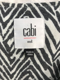 Cabi Black & White Chevron Jacket Ladies M