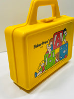 Vintage Toy 1979 Fisher Price Toy Lunch Box Yellow with Thermos