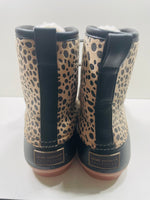 NWOT! Simply Southern Leopard Spot Duck Boots Ladies 9