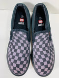 Ecko UNLTD Slip On Sneaker Purpleish Gray & Black Checkers Ladies 7, Boys 5