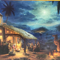 OPEN BOX UNCOUNTED PUZZLE: 1000 PC Thomas Kinkade Studios The Nativity