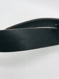 Black Leather Belt Mens 38