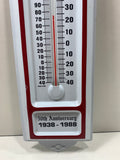 Vintage 1988 Metal Thermometer 50th Anniversary Cooks Laurel Hardware Company