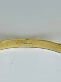 Gold Tone LOVE Bangle Bracelet