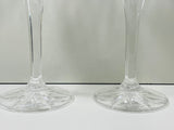 2 Pc Crystal Stem Wine Glasses