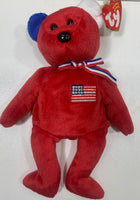 2002 TY Beanie Baby American Red Cross AMERICA Red Bear