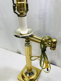 TESTED Brass Base Lamp 28"